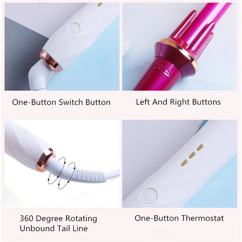 Профессиональные щипцы для завивки волос керамические роликовые стержни бигуди