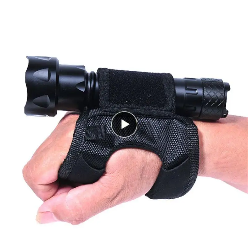 

Strong Light Flashlight Hands Free Glove Fishing Nylon Wrist Cover Outdoor Diving Flashlight Flashlight Holder