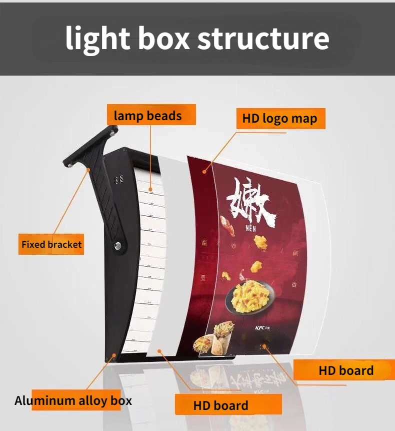 Дисплей меню Arc для заказа блюд KFC гамбургер молоко чай магазин прайс-лист