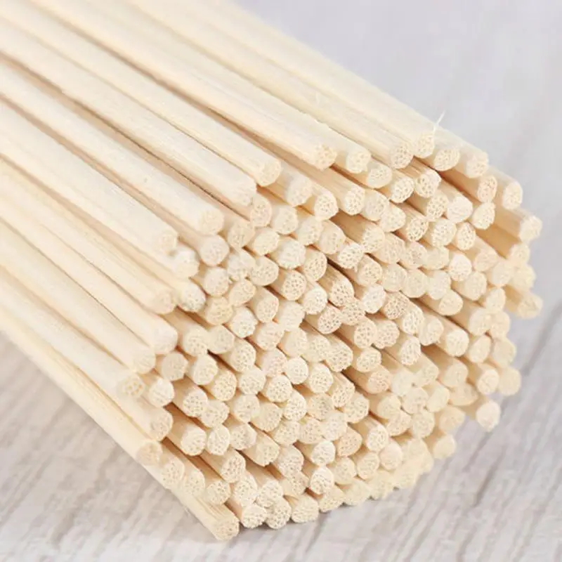 20-50pcs Natural DIY Wood Stickes Handmade Extra Thick Rattan Aromatherapy Diffuser Refill Sticks Woodworking Rattan Stick