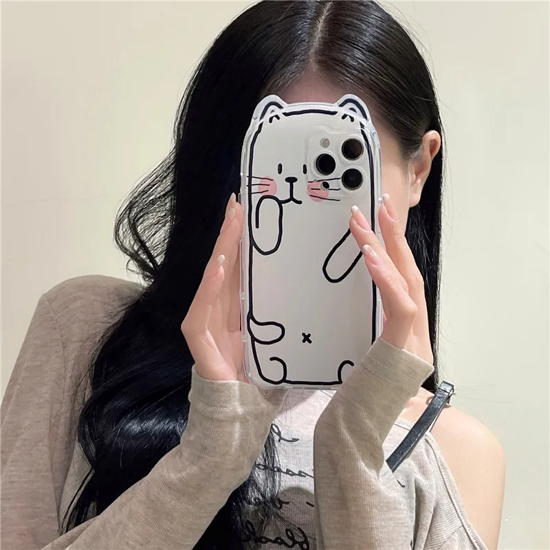 

Cartoon ear dog kitten Apple 11/12PRO for iPhone13PROMAX phone case