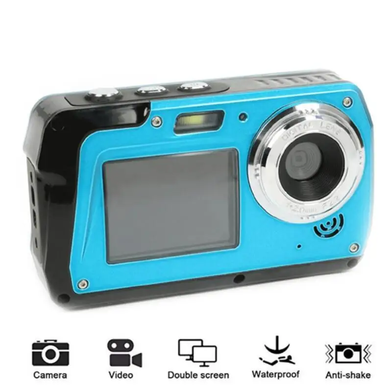 

Двойной экран, штатив для селфи, видеорегистратор с защитой от влаги, 1080P FHD, МП, поддержка TF-карты, 32 ГБ, 16-кратный зум