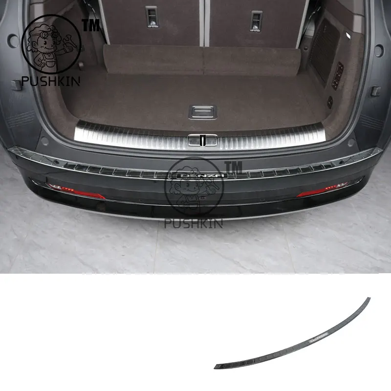 Бампер багажника для Denza N9 2025 2026, автомобильные аксессуары, защита порога, защита заднего крыла, накладка, наклейка, украшение