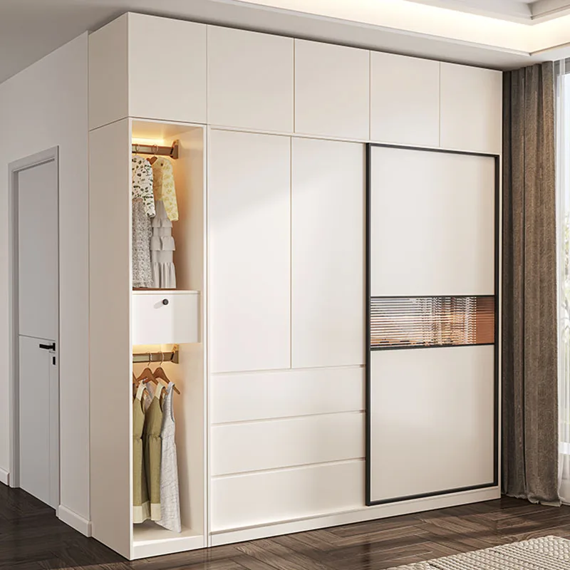 

Wooden European Wardrobe Modern Luxury Portable Storage Wardrobe Clothes Organizer Ropero Armable De Ropa Bedroom Furniture