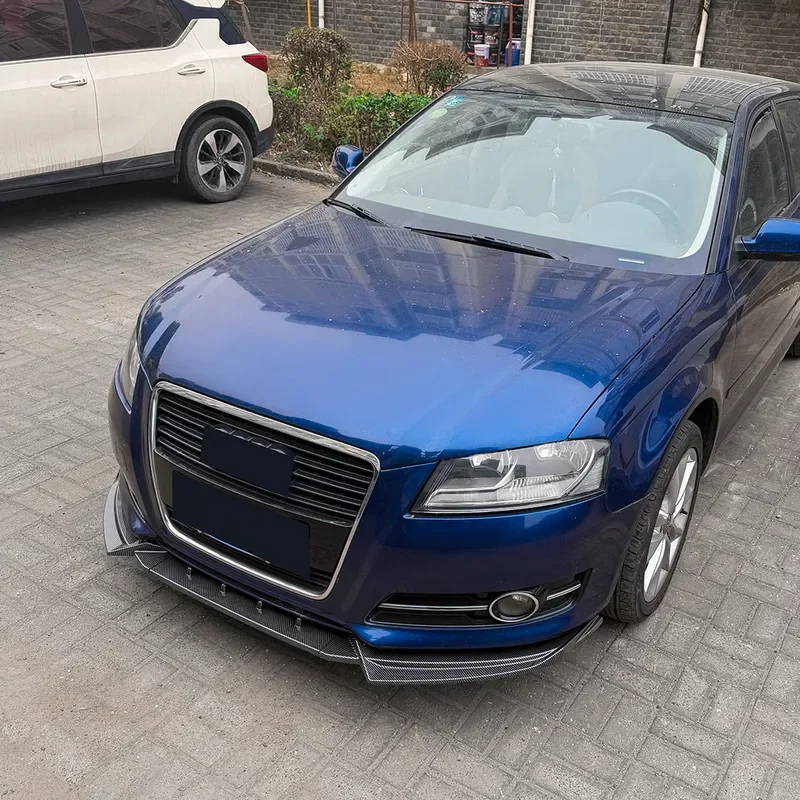 Фото Для Audi A3 8P 2008-2012: Передний бампер, сплиттер, обвес, стандартная версия, тюнинг, модификация №3