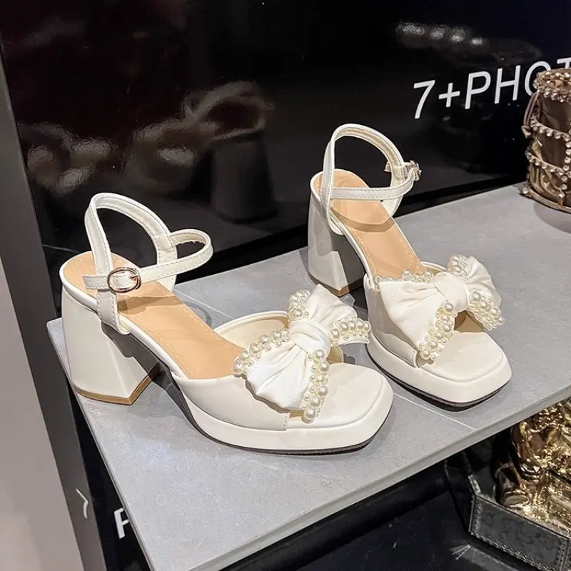 Brand New Platform Summer Simple High Heeled Women's Sandals Shoes Wedding Shoes Bridal Shoes Fashion Open-toed Sexy High Heels