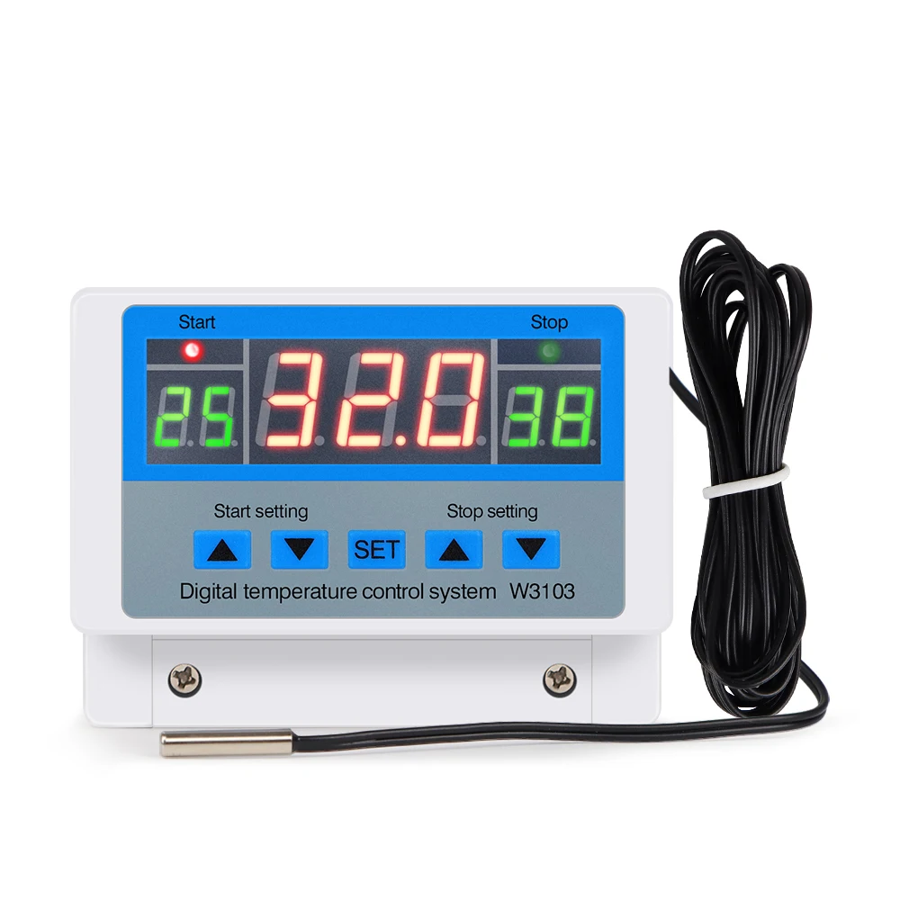 

Цифровой регулятор температуры XH-W3103 220В 5000Вт