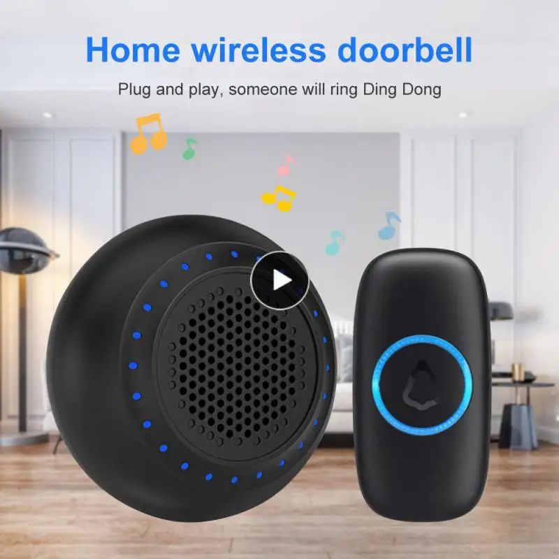 

One Driven Two Doorbell M523 433mhz Intelligent Home Pager Wireless Electronic Door Bell Doorbell Button Waterproof 150m