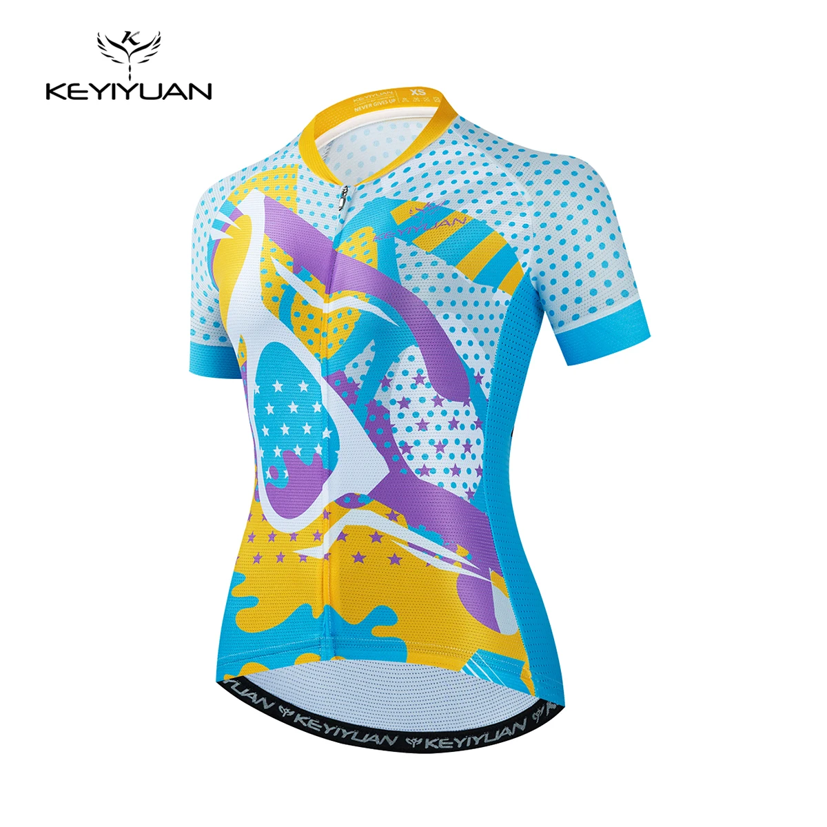 

KEYIYUAN Short Sleeve Cycling Jersey Quick Dry Clothing Woman Riding Bicycle Roupa De Ciclista Feminina Koszulka Rowerowa Damska
