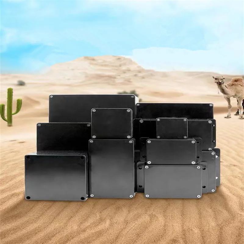 

Black Box Outdoor Waterproof Case Plastic Box Electronic Project Case Instrument Waterproof Junction Box Housing