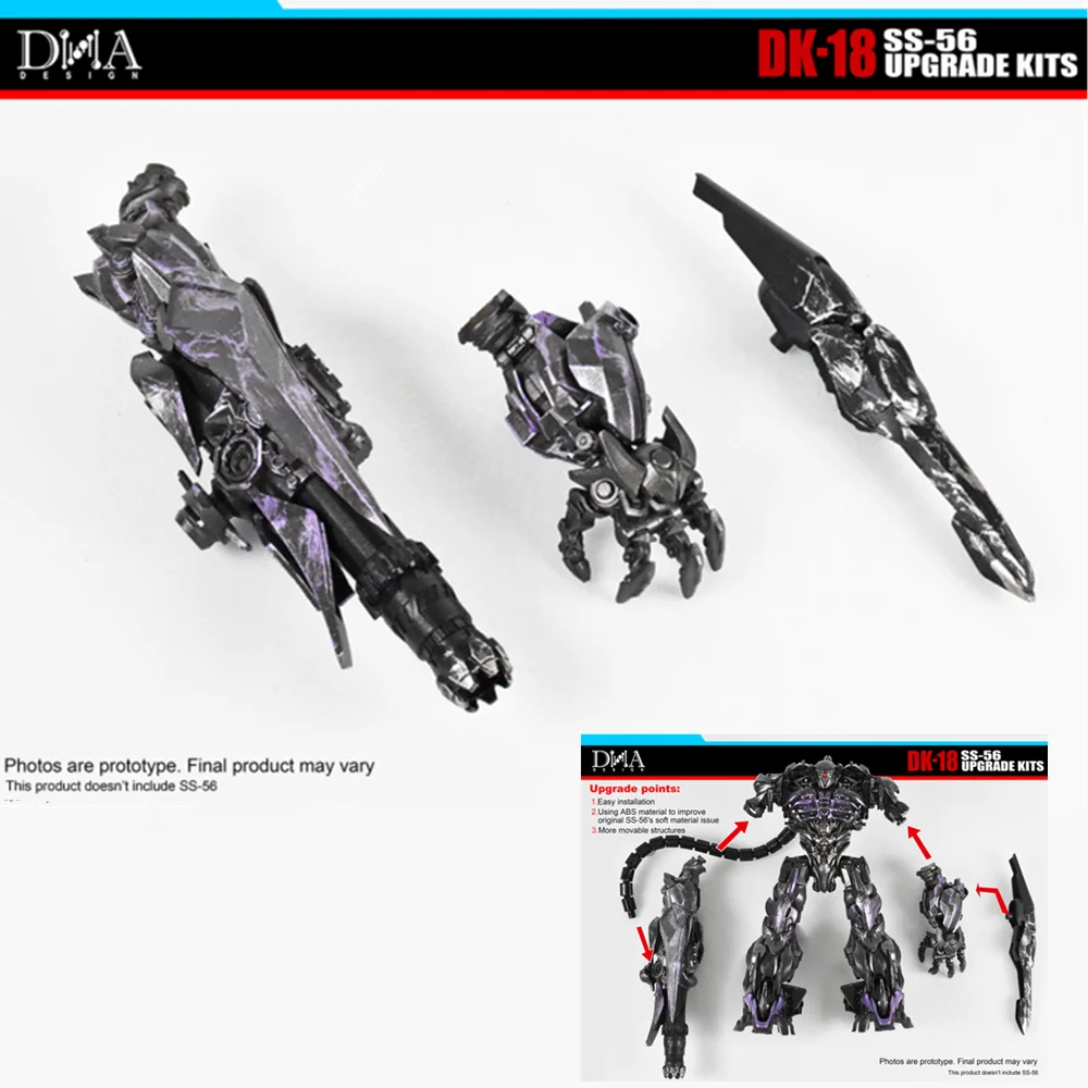 

In Stock DNA Design DK-18 DK18 Upgrade Kits For Transformation SS56 Shockwave Action Figure Accessories