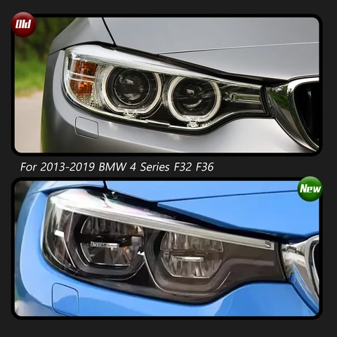 Автомобильные фары для BMW 4 серии M4 F32 Фары F80 2013-2019 Модернизированные светодиодные фары Динамический указатель поворота DRL Автомобильная сборка