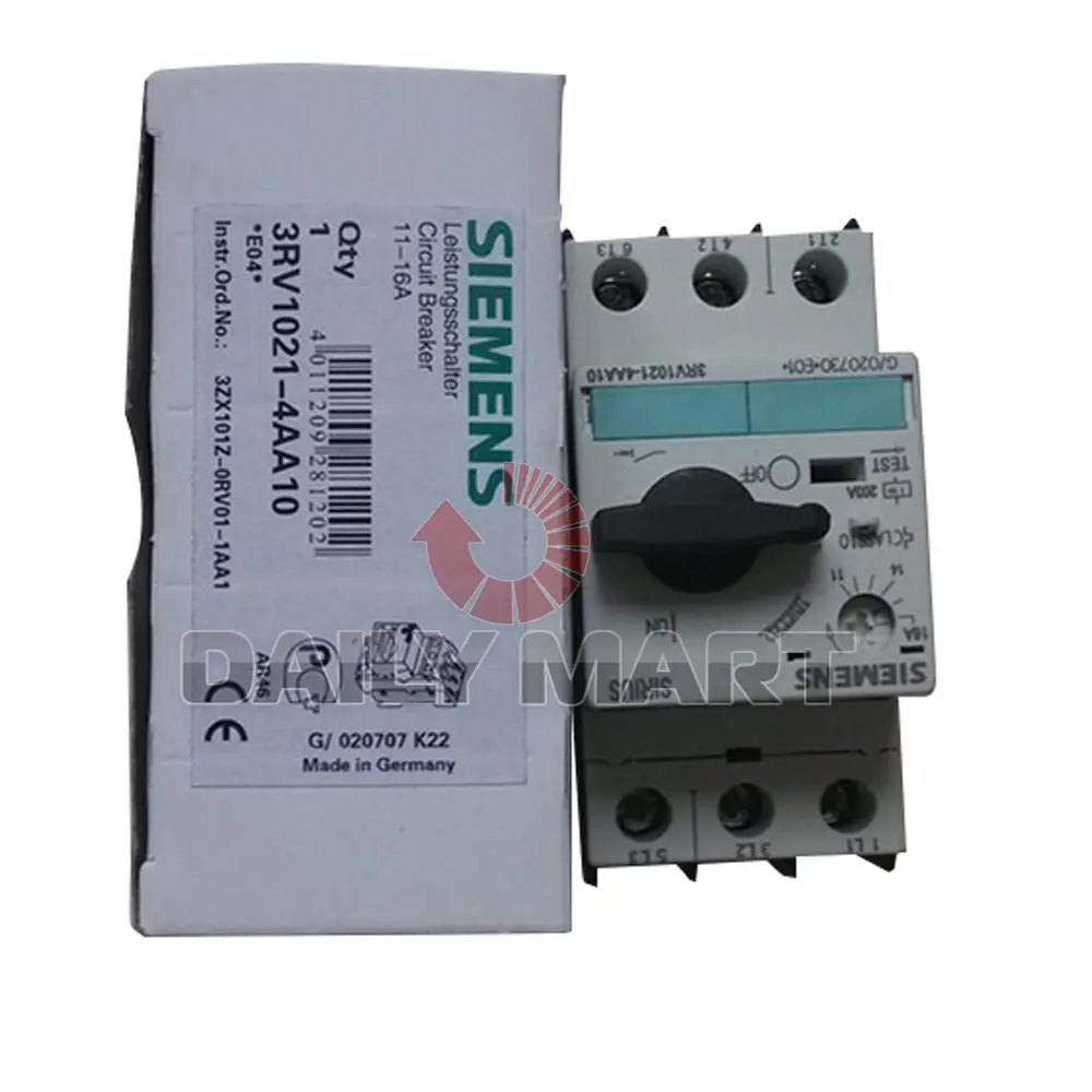 

Brand New Siemens Simantic 3RV1021-4AA10 Motor Starter Protector Circuit Breaker