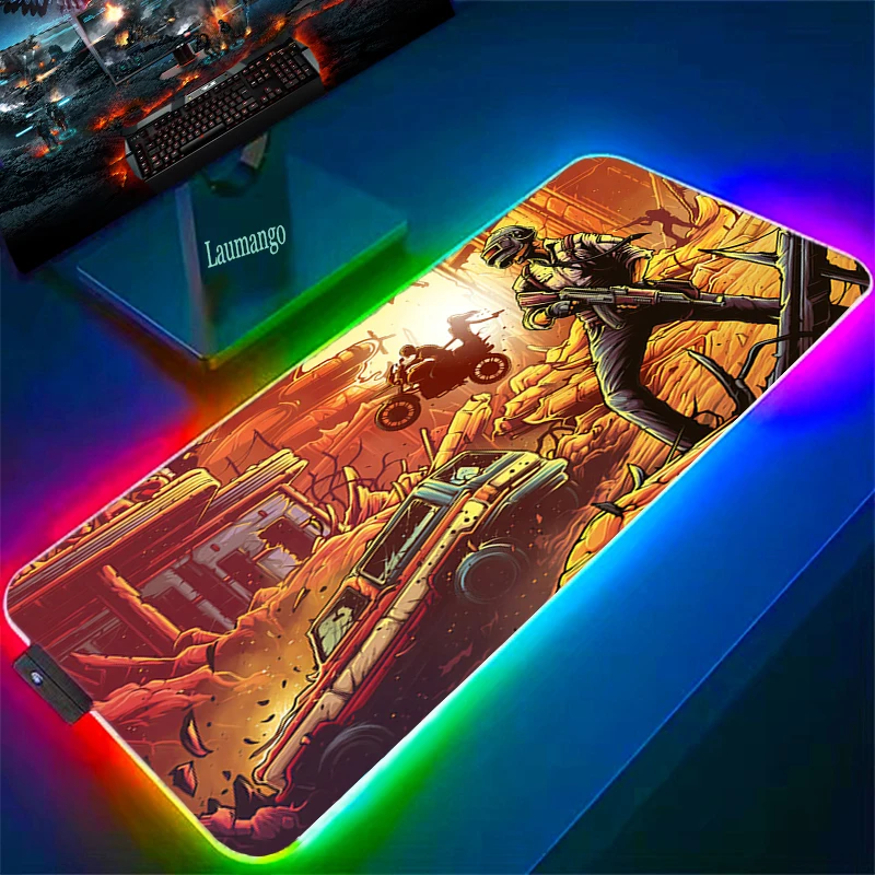 

Большой коврик для мыши Pubg с Rgb-подсветкой