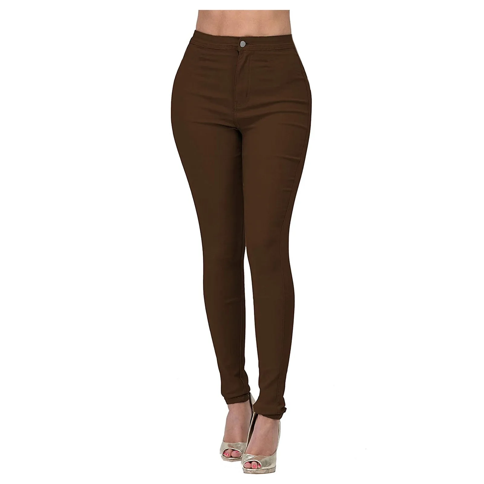 

Women's Fashion High Waisted Straight Jeans Vintage Skinny Stretch Slim Denim Jeans 2023 Autumn Casual Comfortable Trousers