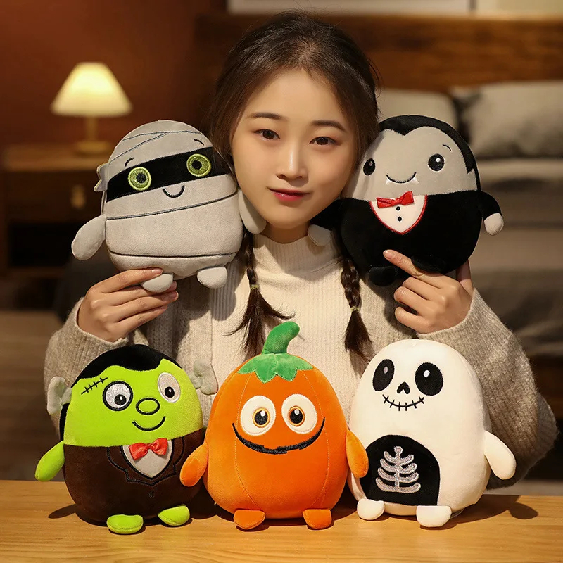 

Anime Plush Toys Spoof Halloween Funny Pumpkin Cute Corpse Ghost Mummy Car Doll Kawai Kids Easte Kawaii Stuff Horror Gift Magic