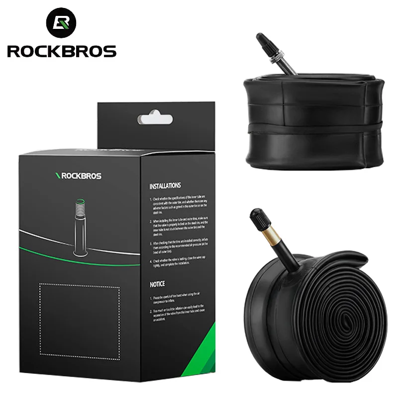 

ROCKBROS Bicycle Inner Tube FV/AV Valve 26/27.5 MTB Tires 700C Road Bike Inner Tube Butyl Rubber Cycling Accessories Repair Tool