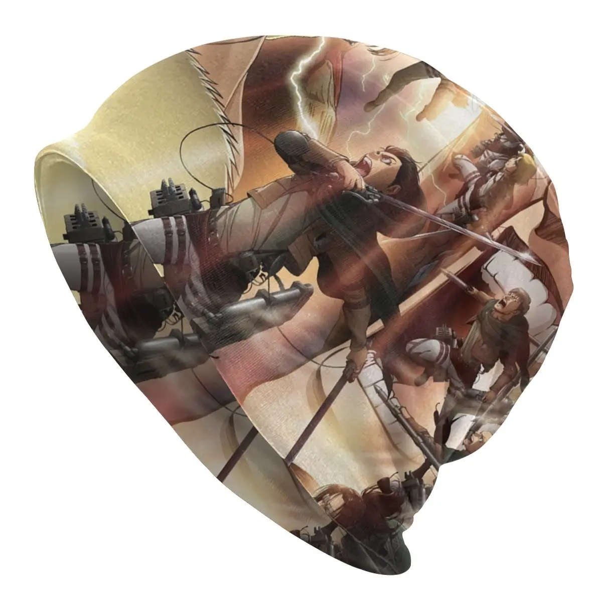 

Attack On Titan Anime All Characters Beanies Japan Manga Knit Hat Windproof Warm Printed Pullover Cap for Men Women Turban