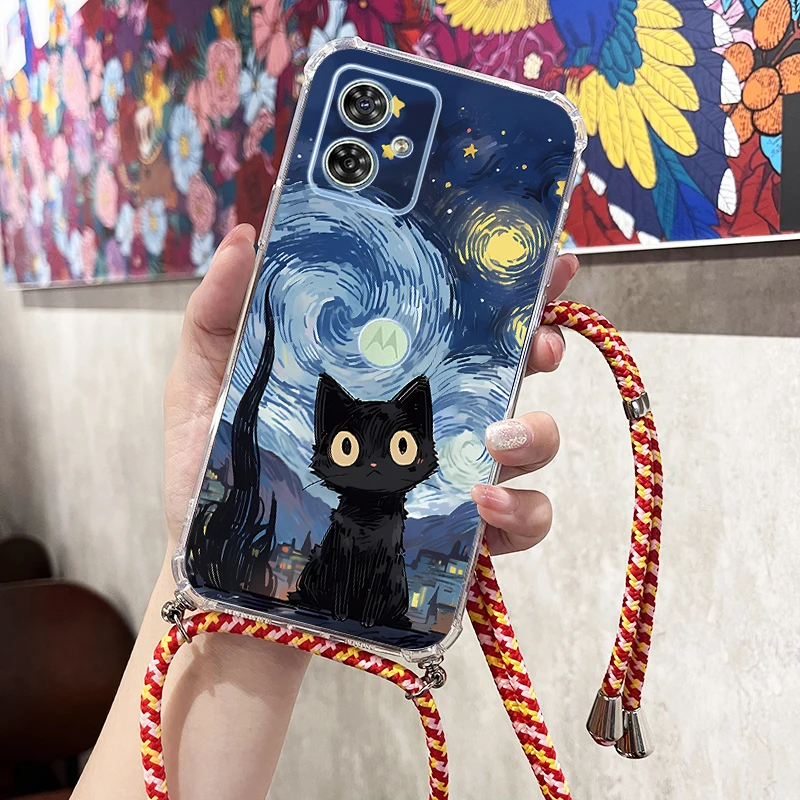 Прозрачный чехол для телефона Motorola Moto G54 G34 G42 G14 G32 G24 G53 G13 G9 G8 G41 G52 G82 G31