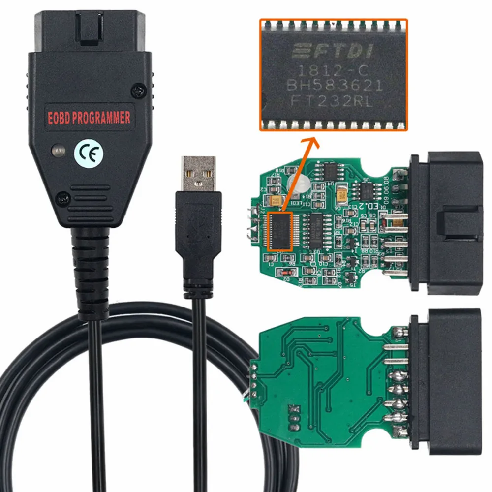 Лучший Galletto 1260 ECU Flasher OBD2 кабель EOBD Galletto 1260 FTDI FT232RQ ECU чип инструмент для настройки считывания и записи автомобиля ECU для серии Vag