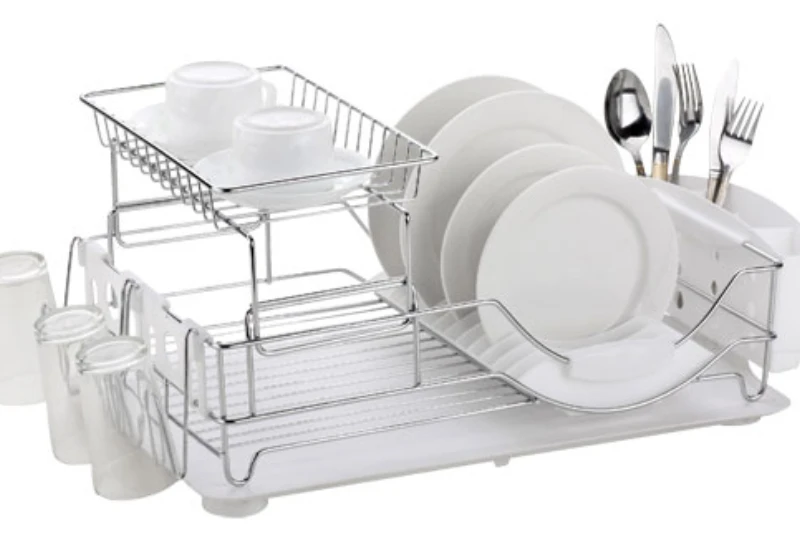 

2023 Plated Steel 2 Tier Dish Drainer