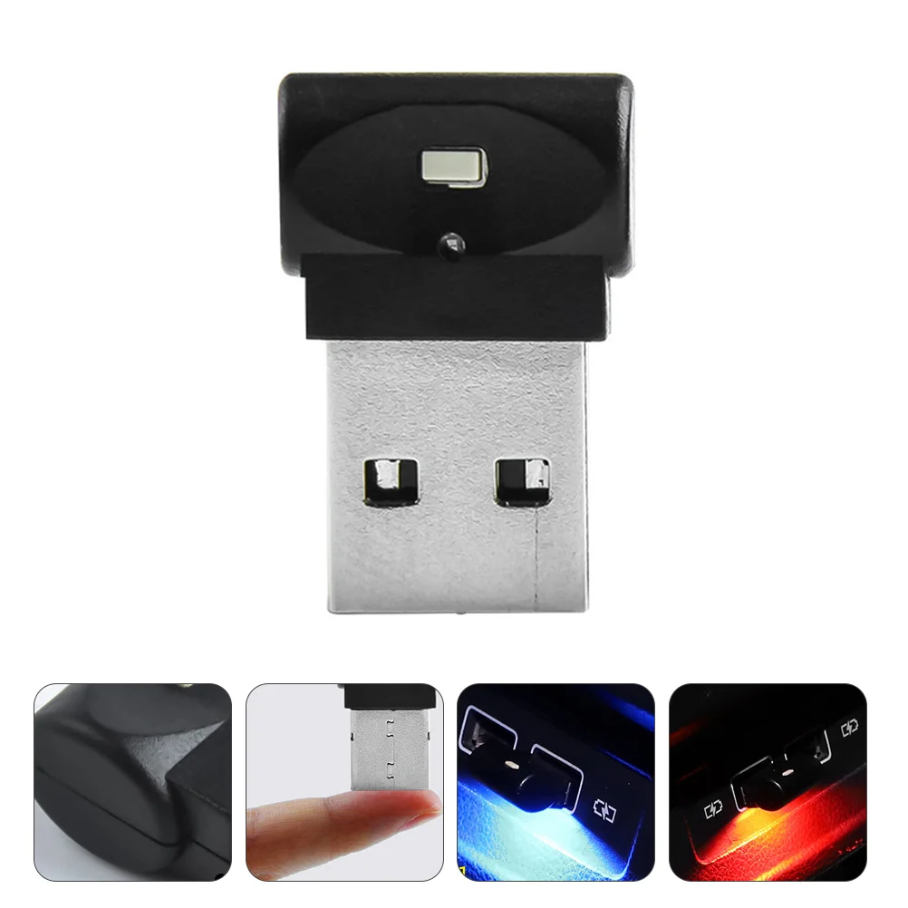 

4pcs Car USB Ambient Light Car Mini USB Light USB LED Car Interior Lamp