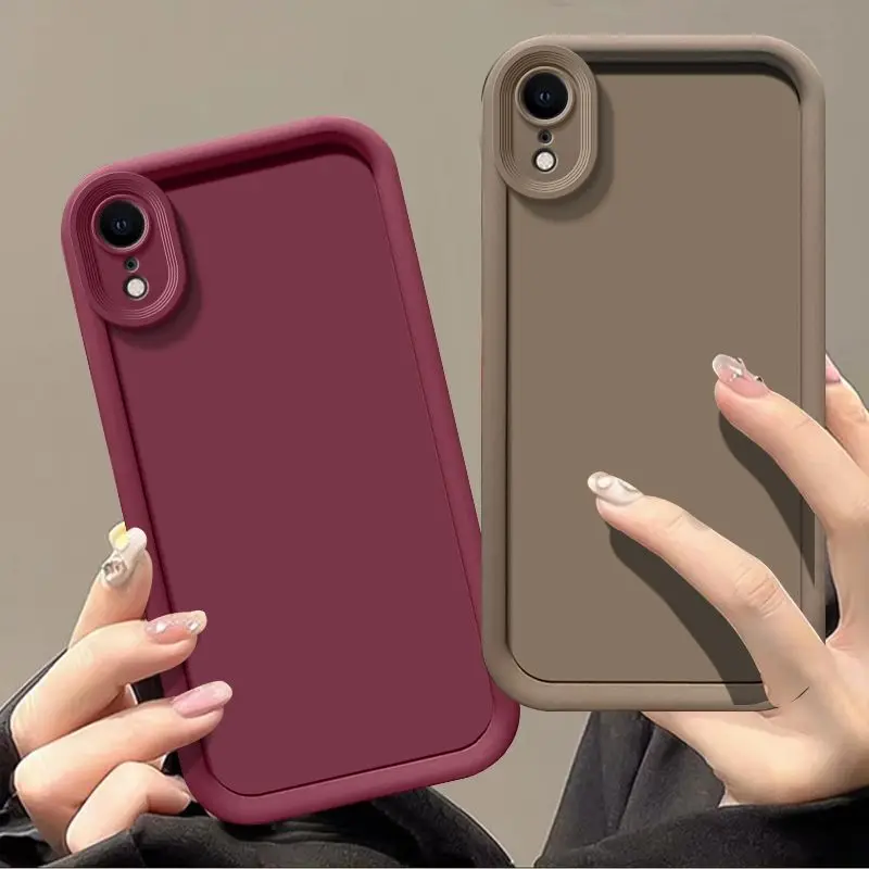 Чехол для iPhone XR чехол телефона A2105 матовая задняя крышка защита от ударов