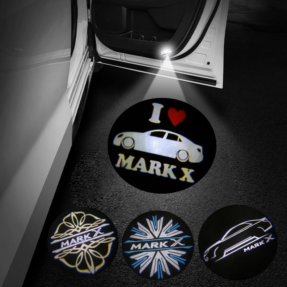 

2pcs Mark Logo Light LED Projector Lamp For Toyota Reiz Mark X GR Car Styling Toyota MARK X Car Door Light Toyota Welcome Light