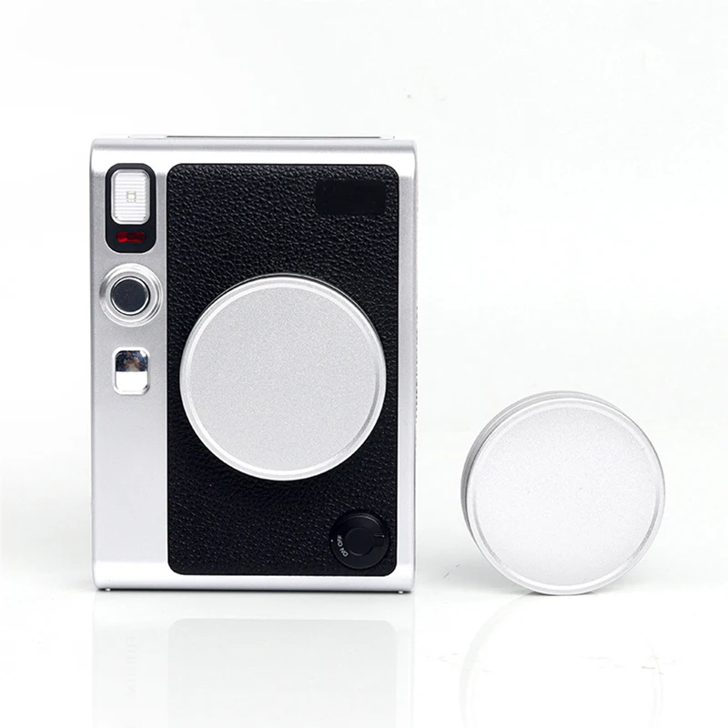 

Metal front Lens Cap/Cover Protector Hood for instax mini EVO Camera Silver Aluminum Alloy Protective Cover