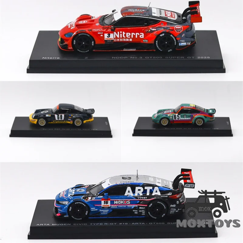 Фото Модель автомобиля Spark 1:64 Niterra NDDP ARTA MUGEN CIVIC TYPE R Carrera RSR 3.0 из литого металла №1