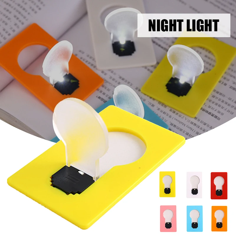 

Foldable LED Pocket Lamp 5pcs Credit Card Wallet Light Bulb for Household Bedroom Energy Saving LED Pocket Lamp 5pcs gass