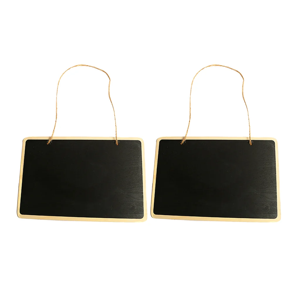 

2 Pcs Chalk Blackboard Wooden Chalkboard Notice Boards Wedding Decor Board