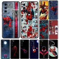 marvel phone case for huawei p10 p20 p30 p40 lite p50 pro plus p smart z case soft silicone cover spiderman marvel hero