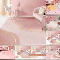 nordic style carpet area rugs pink mats simple abstract sofa coffee table bedside living room girl bedroom anti slip home decor