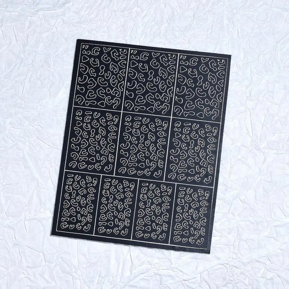 Украшения для дизайна ногтей полые спрей-наклейки клетчатые аксессуары маникюра