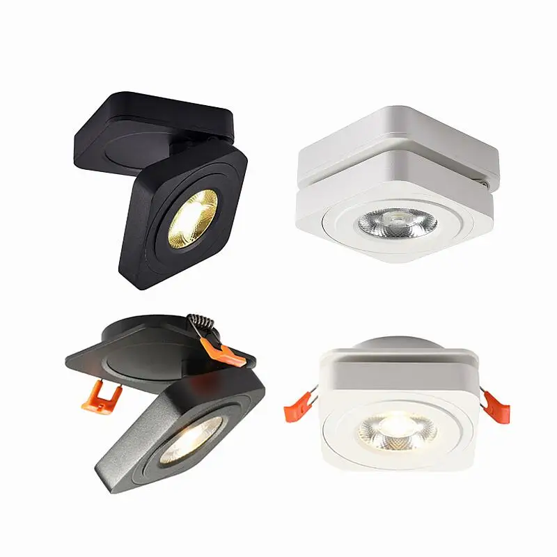 Foco LED ajustable, lámpara giratoria y plegable, iluminación interior, comedor, cocina, dormitorio, 220V, 7W, 9W, 12W