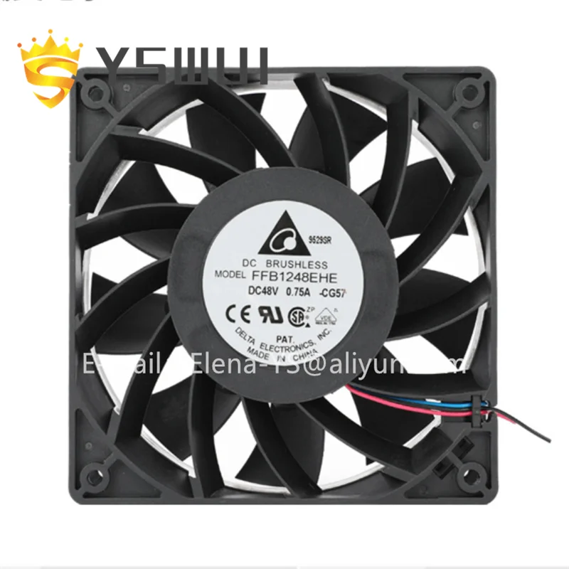 

Оригинальный FFB1248EHE-CG57 48V 0.75a 4000rpm 190CFM delta 3-проводной оригинальный охлаждающий вентилятор