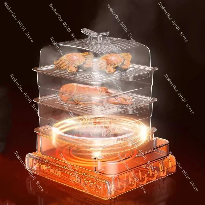 Электрическая пароварка на 24 л многофункциональная бытовая трехслойная для яиц