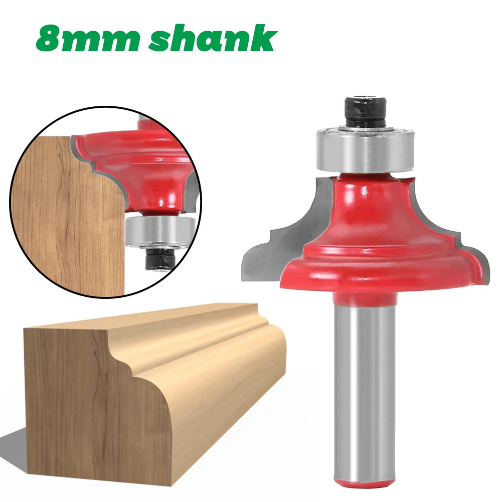 

1PC 8MM Shank Milling Cutter Wood Carving Srouter Bit Traight End Mill Trimmer Cleaning Flush Trim Corner Round Cove Box Bits