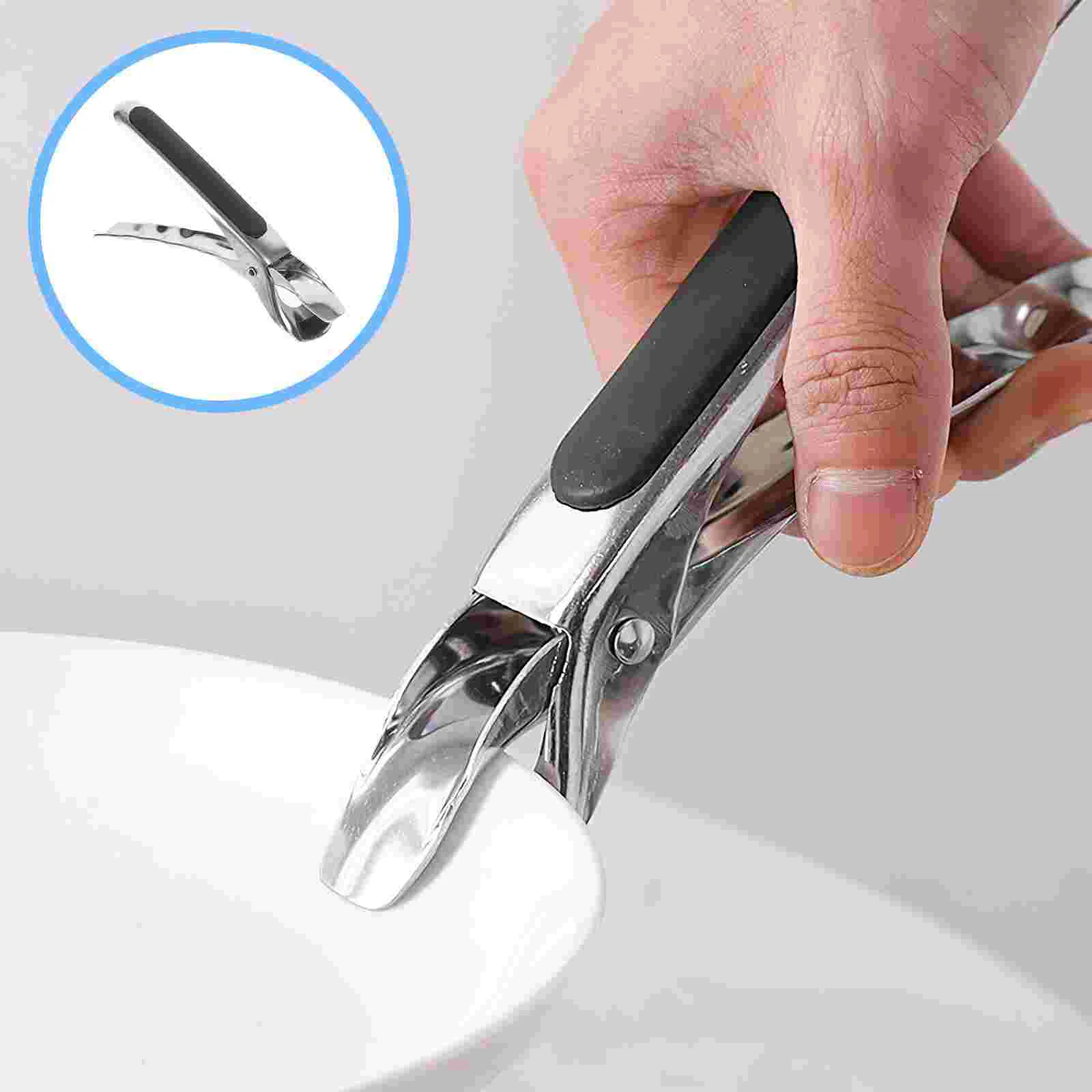 

Gripper Hot Clip Plate Dish Pan Bowl Anti Pot Lifter Tongs Kitchen Retriever Grabber Tong Stainless Steel Scald Picker Gadget