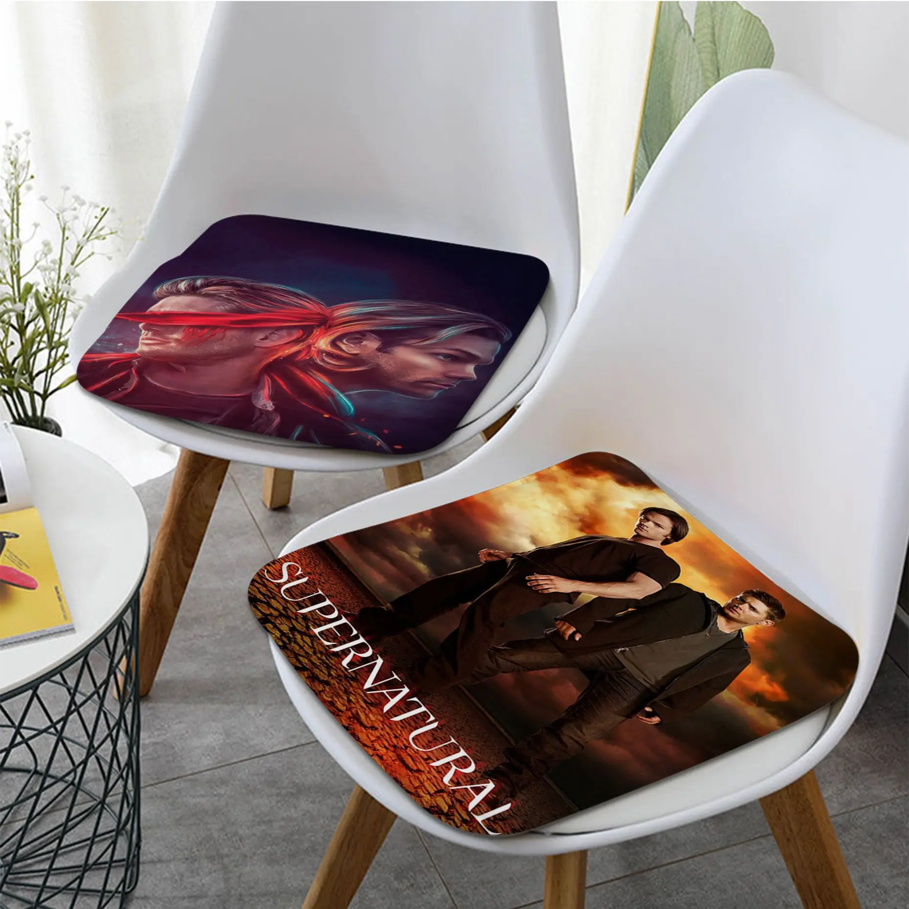 

Supernatural Nordic Printing Seat Cushion Office Dining Stool Pad Sponge Sofa Mat Non-Slip Sofa Decor Tatami