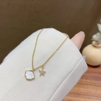 korean fashion light luxury gold titanium steel chain starfish pendant necklace for womens jewelry wedding party gifts
