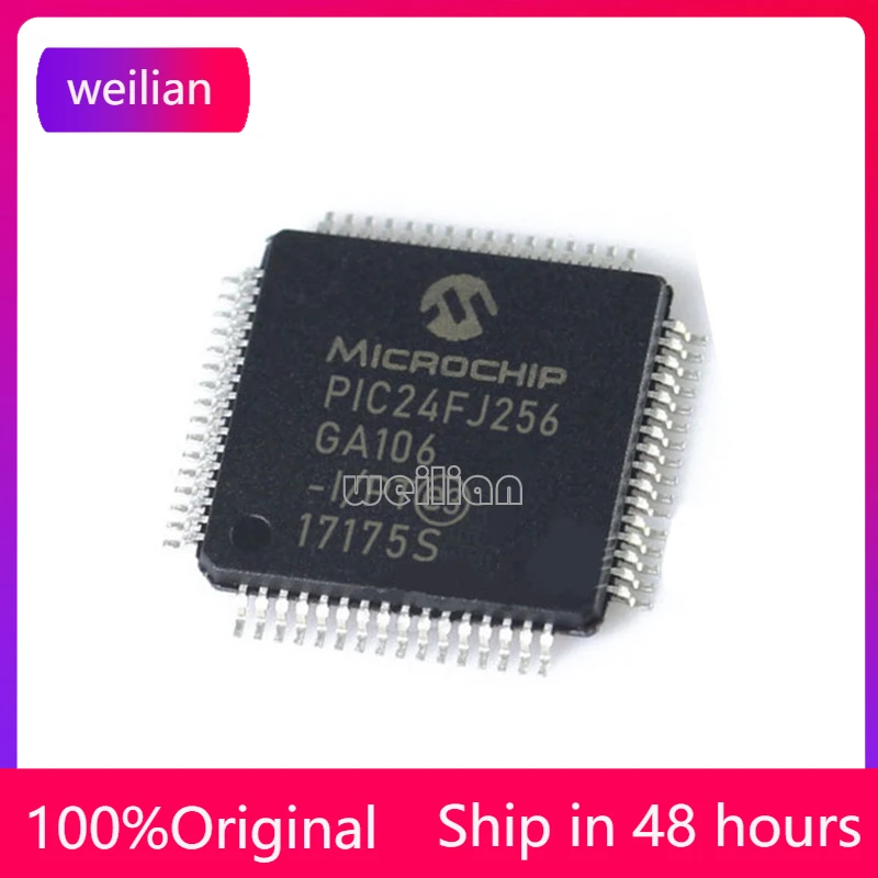 

1-100 PCS PIC24FJ256 PIC24FJ256GA106-I/PT Original Brand New Microcontroller Chip IC Integrated Circuit (MCU/MPU/SOC)