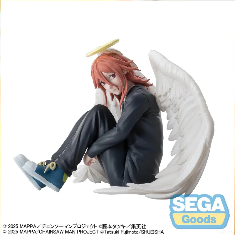 Фото В наличии [Оригинал] Оригинальная аниме-фигурка Sega Chainsaw Man HPM Angel Devil в сидячей позе, коллекционная кукла-фигурка, игрушка №2