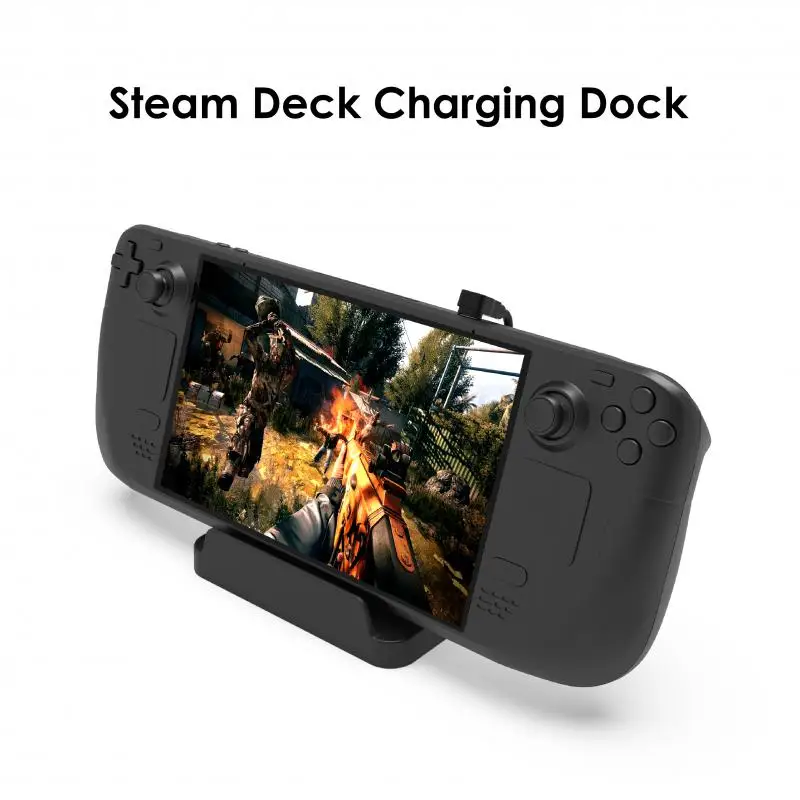 

Usb Type C Game Controller Portable Dock Stand Fast Charging Base For Pd45w Charger Game Handheld Bracket For Steam Deck