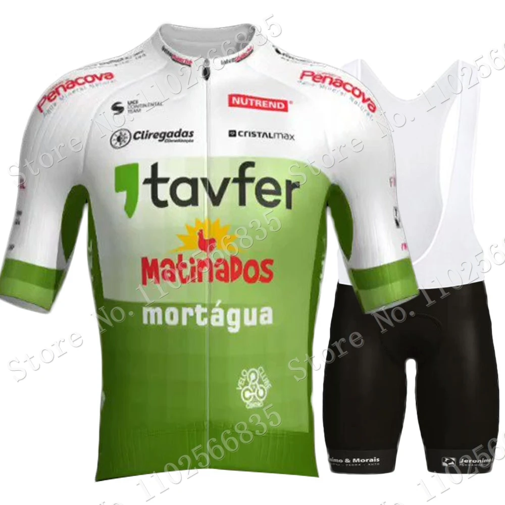 Portugal 2023 Cycling Jersey Tavfer Mortagua Ovos MatinadosSet Clothing Mens Road Bike Shirts Suit Bicycle Bib Shorts MTB Ropa