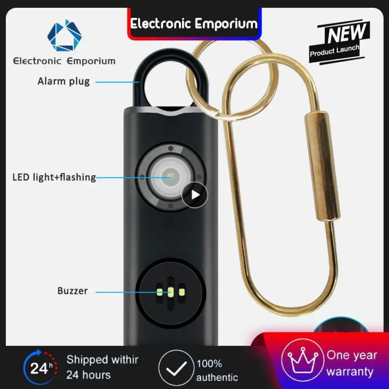 

Safety Alarm New Durable Artifact Mountaineering Buckle Self Defense Alarm For Kid Girl Elderly Emergency Alarm With 130db 4.2v