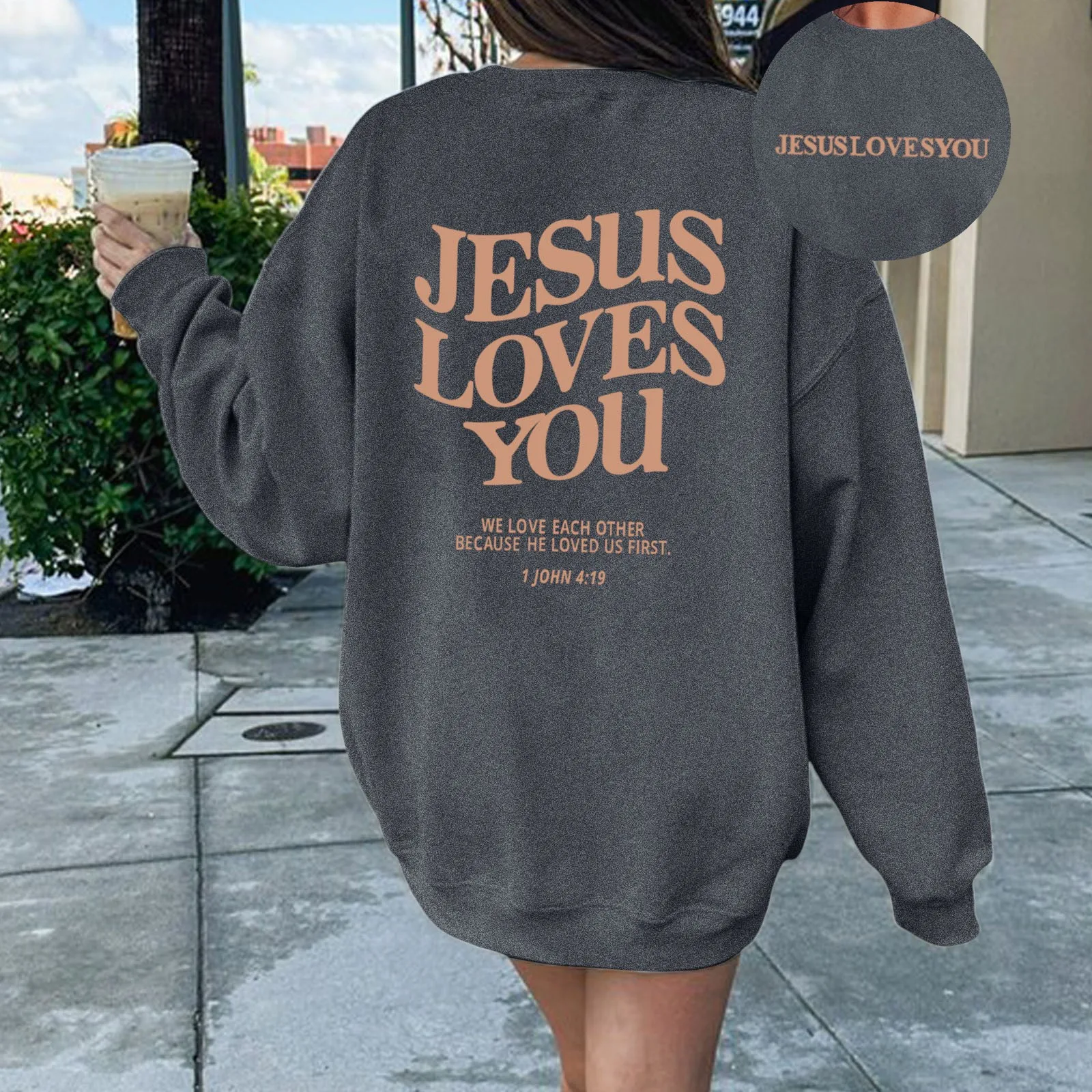 Осенне-зимние толстовки для женщин с круглым вырезом однотонный пуловер