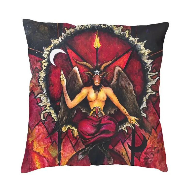 Чехол для подушки в виде дьявола козы 40x40 см |