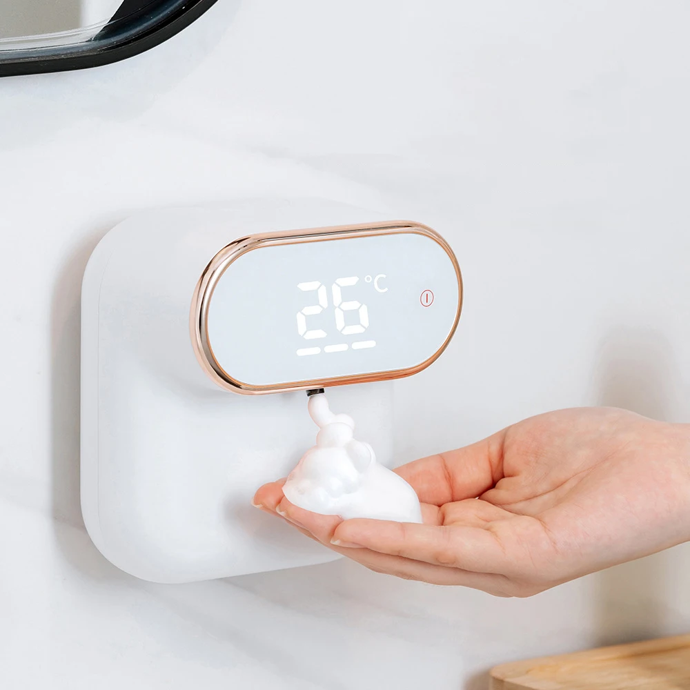 

1200mAh Automatic Soap Dispenser Induction Foam Washing Hand Household Rechargeable Wall-mounted Small Hand Sanitizer Machine